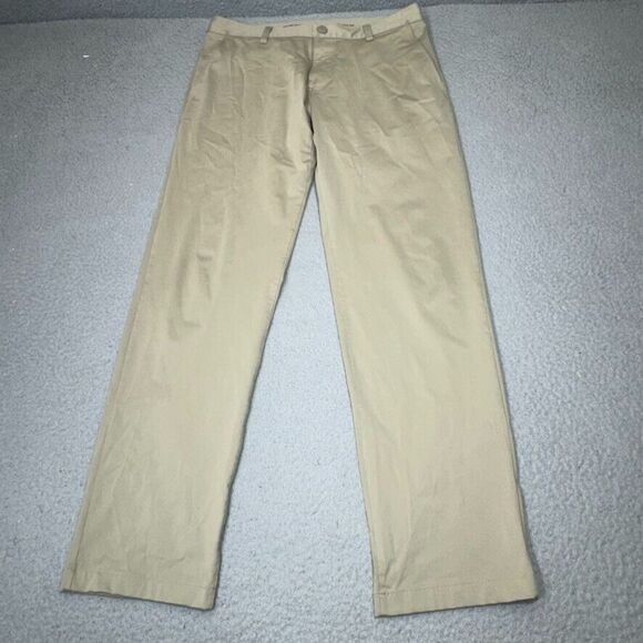 Rhone Pants Men 31x30 Beige Commuter Chino Straight Performance Golf Stretch - Picture 1 of 16